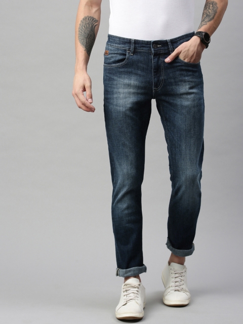 

WROGN Men Blue Slim Fit Mid-Rise Clean Look Stretchable Jeans
