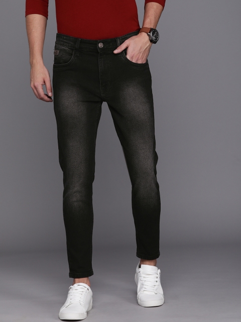 

WROGN Men Charcoal Grey Skinny Fit Mid-Rise Clean Look Stretchable Jeans