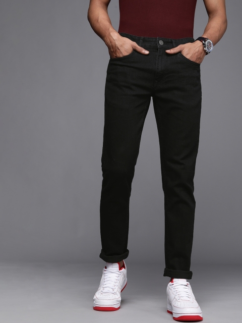 

WROGN Men Black Mid-Rise Skinny Fit Clean Look Jeans