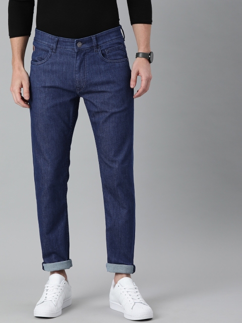 

WROGN Men Blue Slim Fit Mid-Rise Clean Look Stretchable Jeans