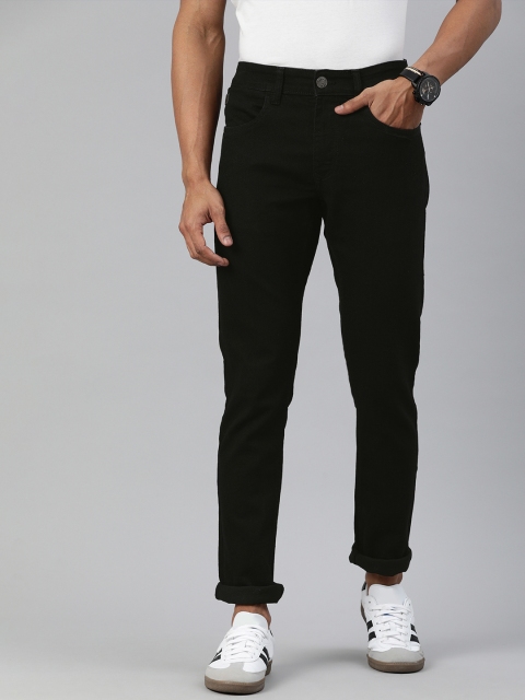 

WROGN Men Black Slim Fit Mid-Rise Clean Look Stretchable Jeans