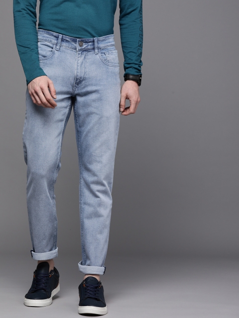 

WROGN Men Light Blue Slim Fit Stretchable Jeans