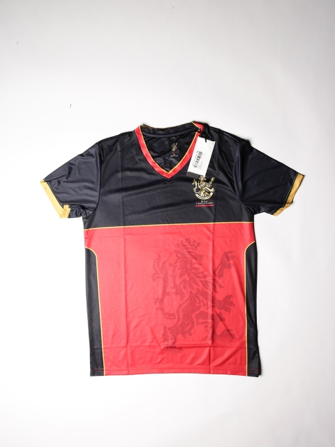 

WROGN ACTIVE Men Red Colourblocked V-Neck T-shirt