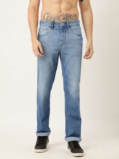 

Flying Machine Men Blue Regular Fit Mid-Rise Clean Look Stretchable Jeans