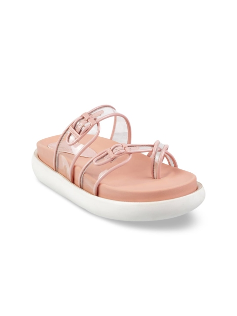 

Catwalk Women Pink Solid Open Toe Flats