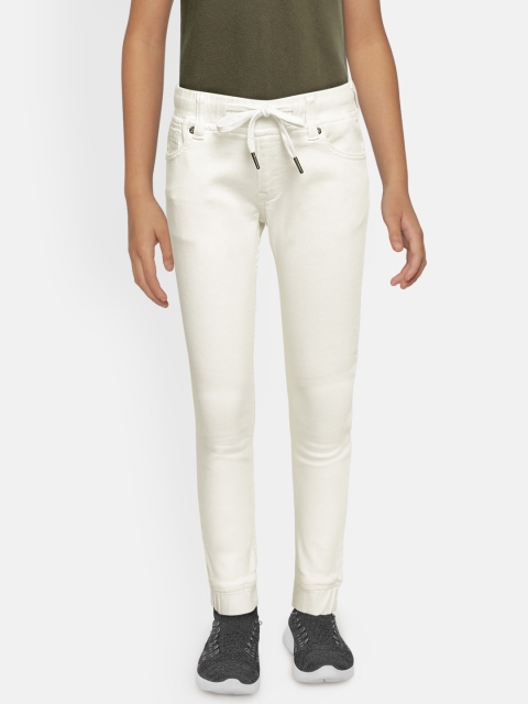 

Pepe Jeans Boys White Jogger Mid-Rise Clean Look ORIN IP Stretchable Jeans