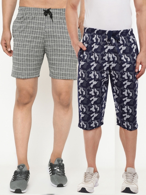 

VIMAL JONNEY Men Pack of 2 Shorts, Navy blue