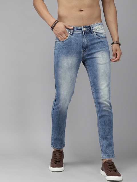 

The Roadster Lifestyle Co Men Blue Slim Tapered Fit Light Fade Stretchable Jeans