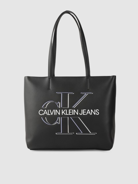 

Calvin Klein Black Printed SHOPPER 29 GLOW Tote Bag