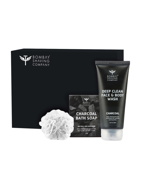

Bombay Shaving Company Unisex Exfoliating Charcoal Enriched Daily Bath Set, Black