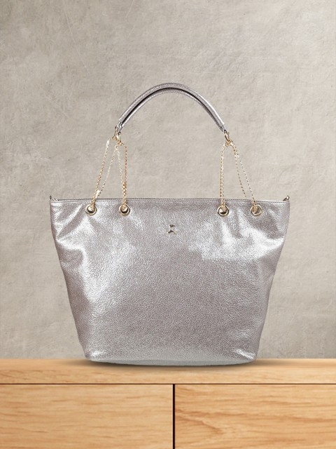 

Mochi Grey Textured Shoulder Bag
