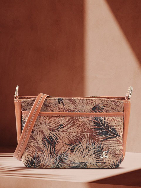 

Mochi Tan Printed Sling Bag