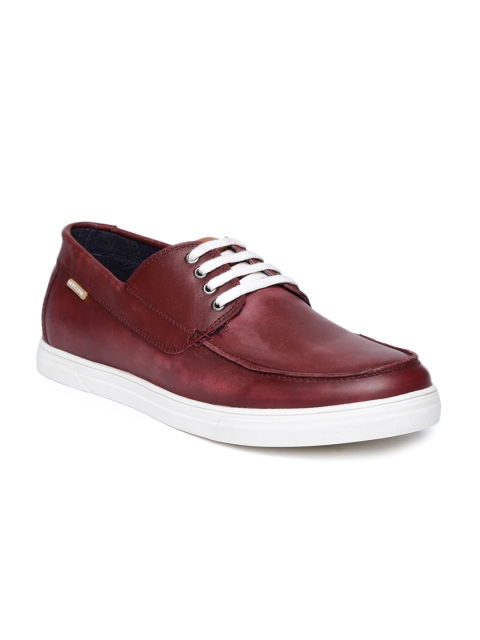 

U.S. Polo Assn. Men Burgundy Leather Sneakers