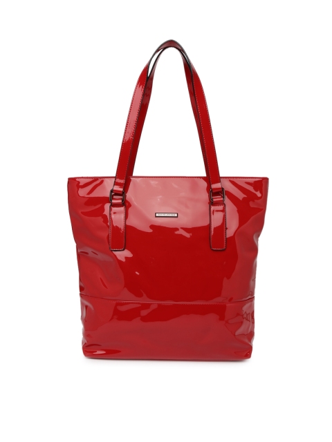 

David Jones Red Glossy Shoulder Bag