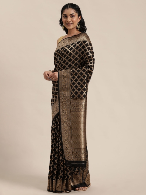 

Soch Black Woven Design Art Silk Saree