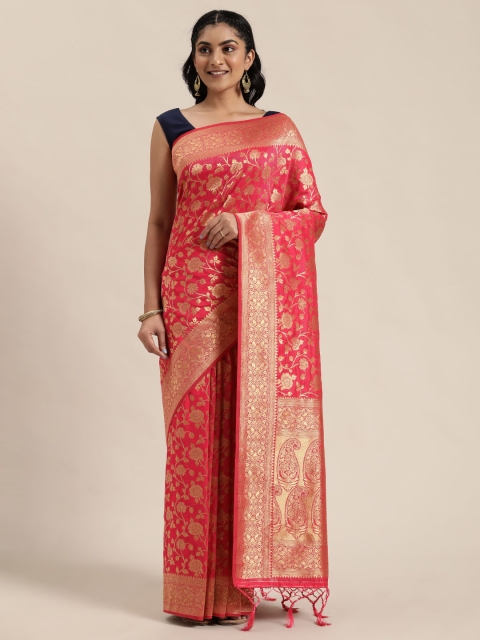 

Soch Pink & Golden Art Silk Woven Design Saree