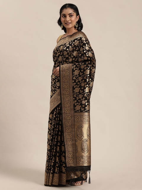 

Soch Black Woven Design Art Silk Saree