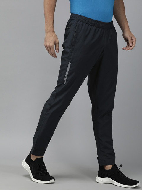 

Wildcraft Men Navy Blue Solid Straight Fit Track Pants