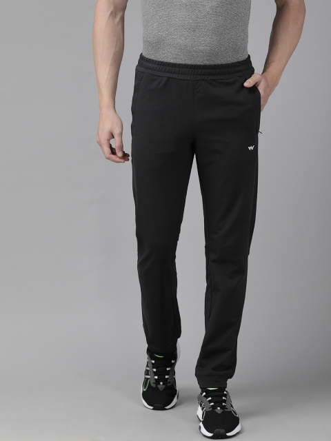 

Wildcraft Men Black Solid Straight Fit Off-Active 4 Track Pants