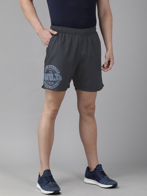 

Wildcraft Men Navy Blue Printed Active 12 Regular Fit Sports Shorts