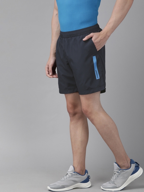 

Wildcraft Men Navy Blue Solid Active 11 Regular Fit Sports Shorts