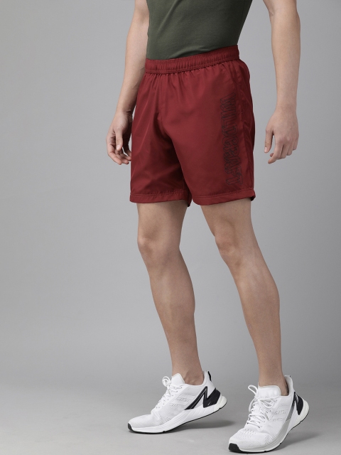

Wildcraft Men Red Solid Active 1 Regular Fit Sports Shorts