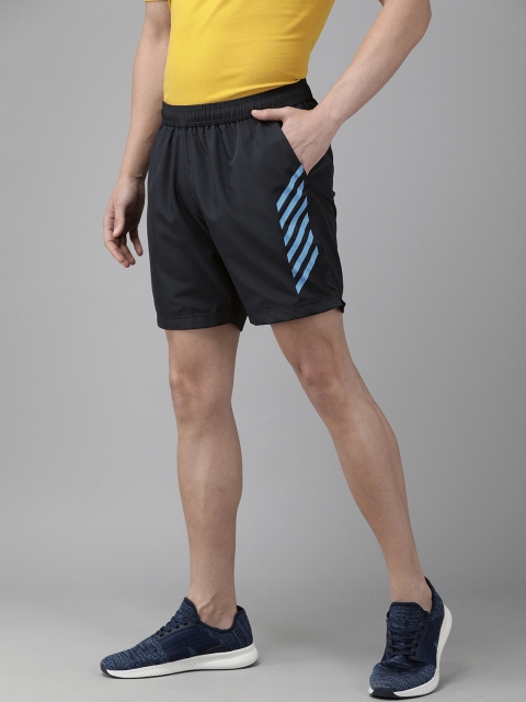 

Wildcraft Men Navy Blue Printed Regular Fit Regular Shorts