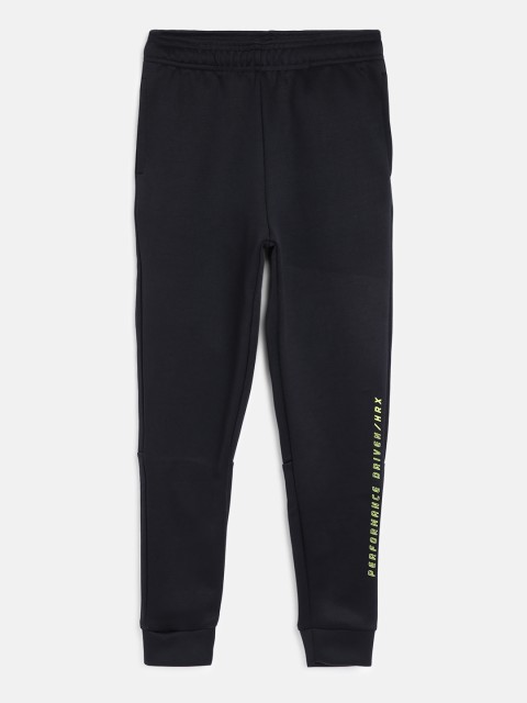 

HRX By Hrithik Roshan U-17 Boys Black Solid Oversized Rapid-Dry Active Joggers