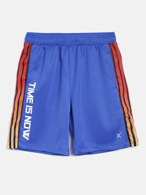 

HRX By Hrithik Roshan U-17 Boys Strong Blue Solid Anti-Static Rapid-Dry Basketball Shorts