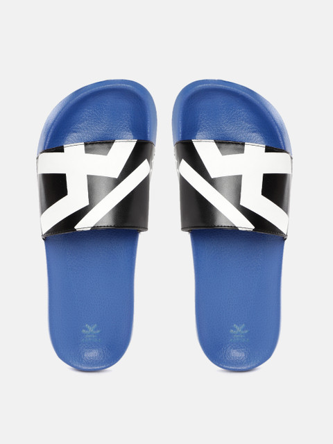 

WROGN ACTIVE Men Black & White Brand Logo Print Sliders