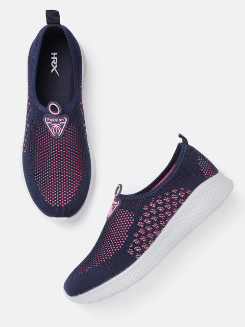 

HRX by Hrithik Roshan Women Navy Blue & Pink Soft Walk Series 2.0 Shoes