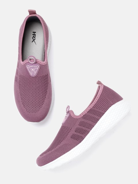 

HRX by Hrithik Roshan Women Mauve Woven Design Soft Walk Series 2.0 Shoes