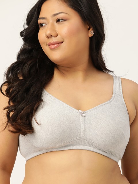 

Sztori Women Grey Melange Solid Non-Wired Non Padded T-shirt Bra PM-SZ-NE2-01