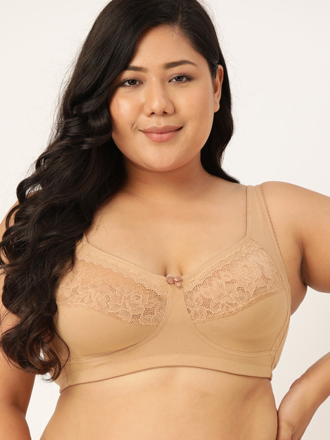 

Sztori Beige Floral Everyday Bra Full Coverage PM-SZ-CS-01