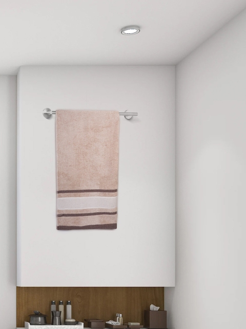 

SCENTRA HOME Brown & Beige Striped 550GSM Bath Towel