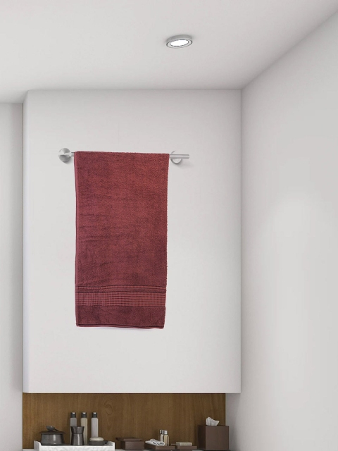 

SCENTRA HOME Unisex Burgundy Solid 550 GSM Bath Towel