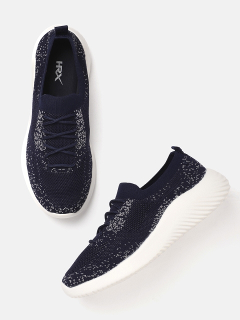 

HRX by Hrithik Roshan Women Navy Blue Textile Running Shoes