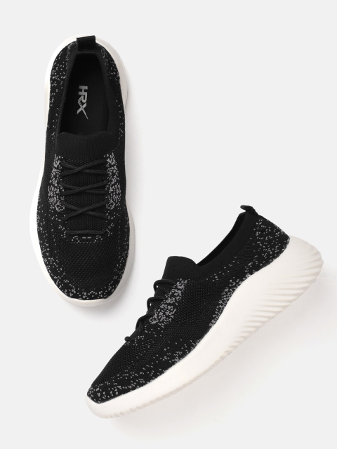

HRX by Hrithik Roshan Women Black Textile Running Shoes