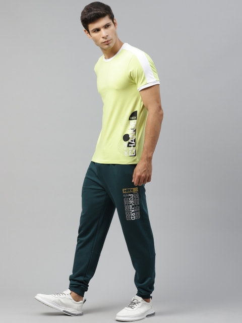 

HRX By Hrithik Roshan Men Wild Lime Typographic Cotton Lycra Bio-Wash Lifestyle Tshirt, Lime green