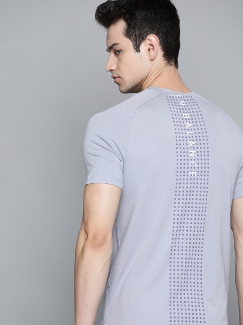 

HRX By Hrithik Roshan Men Aleutian Typographic Bio-Wash Antimicrobial Yoga T-shirt, Blue