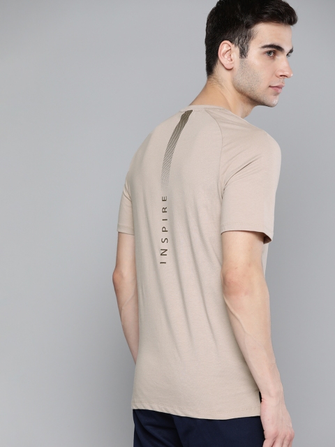 

HRX By Hrithik Roshan Men Myrobolan Bamboo Cotton Bio-Wash Antimicrobial Yoga Tshirt, Beige