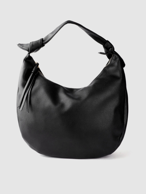 

DOROTHY PERKINS Women Black Solid Hobo Bag