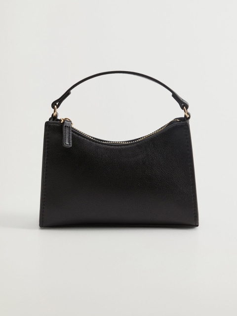 

MANGO Women Black Solid Handheld Bag