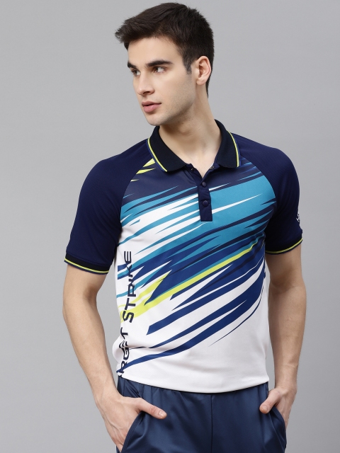 

HRX By Hrithik Roshan Men White Solid Rapid-Dry Antimicrobial Anti-Static Cricket Tshirt
