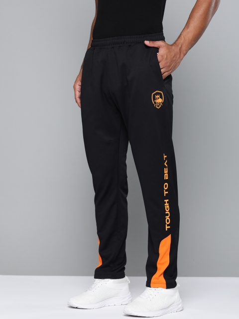 

HRX By Hrithik Roshan Men Jet Black Solid Regular Fit Rapid-Dry Cricket Track Pants