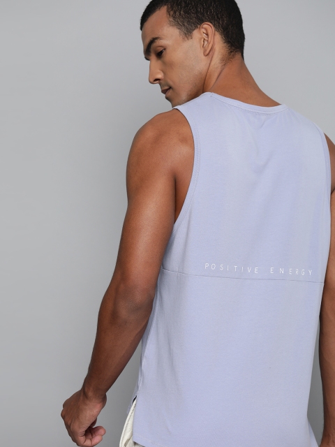 

HRX By Hrithik Roshan Men Aleutian Typographic Organic Cotton Bio-Wash Antimicrobial Yoga Tshirt, Blue