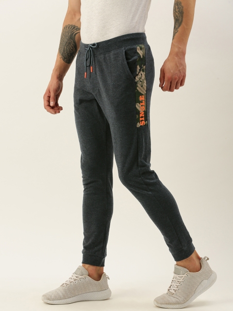 

SINGLE Men Grey Solid Slim Fit Joggers