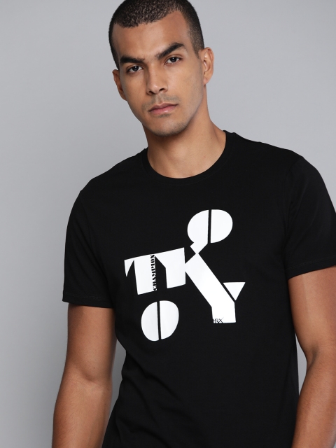 

HRX By Hrithik Roshan Men Amazon Solid Bio-Wash Lifestyle Tshirt, Black