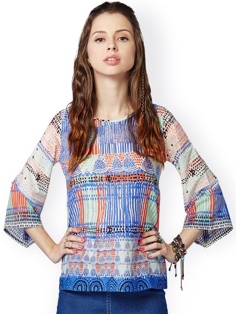 

Global Desi Multicoloured Printed Top, Multi