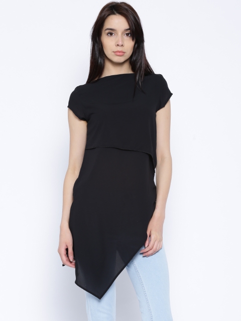 

Tokyo Talkies Black Layered Top